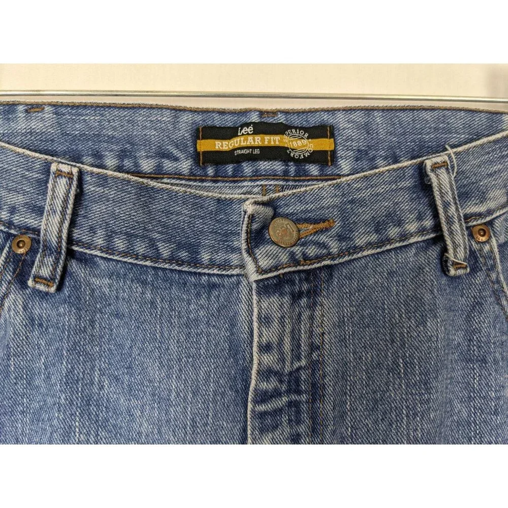 Lee Regular Fit straight leg denim men jeans 42‎ 32